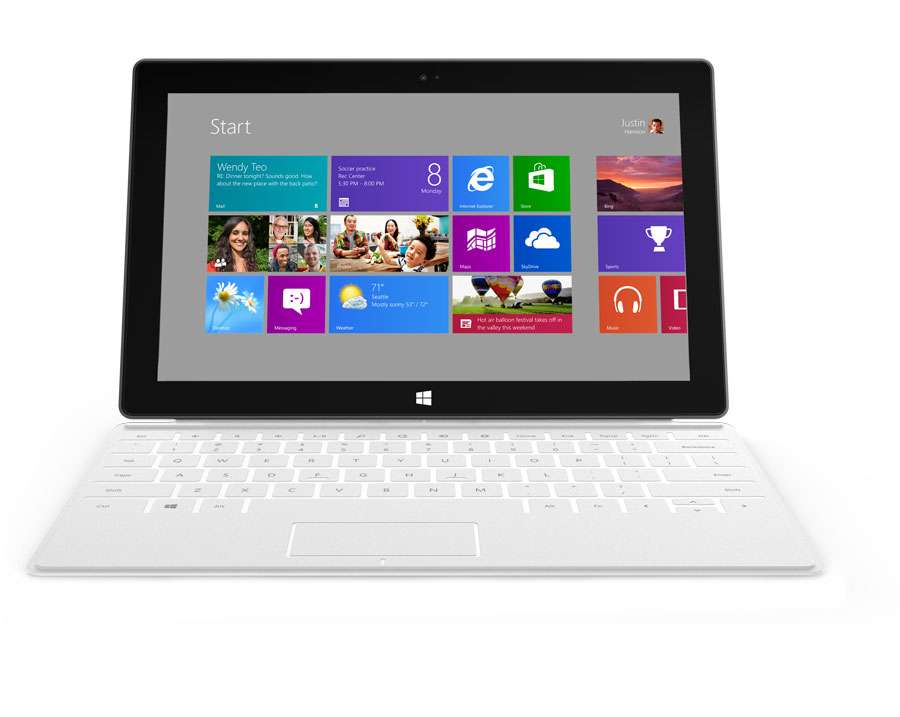 微软发布Surface平板电脑