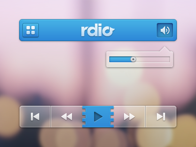 Rdio iphone手机界面设计6