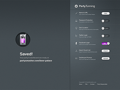 PartySmasher手机界面UI设计