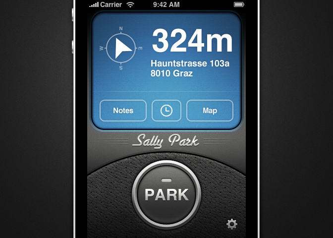 Sally Park iPhone手机界面设计