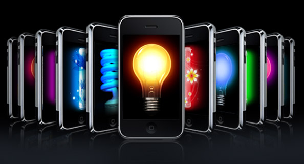 手机APP Flashlight界面UI设计