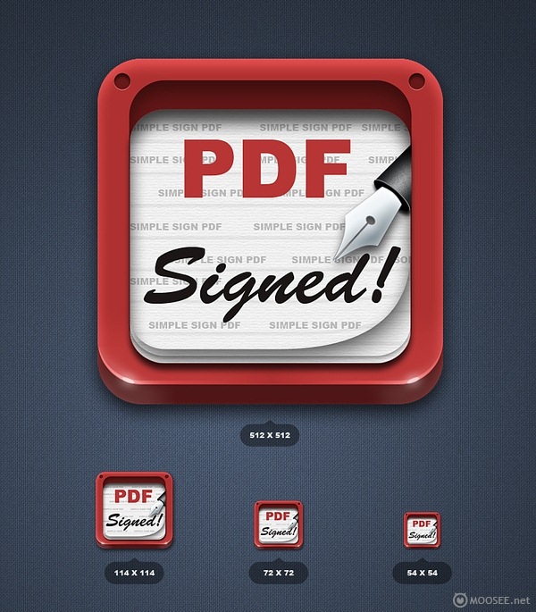 PDF应用图标UI设计