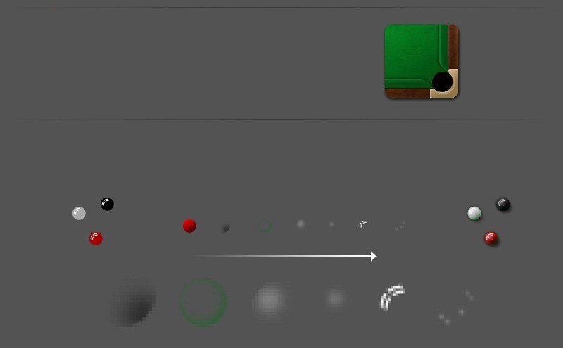 PhotoShop绘制一枚台球游戏应用图标设计教程 07