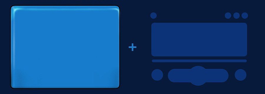 Photoshop绘制磁带外形的蓝色音乐播放器UI设计 04