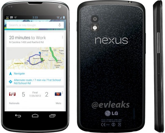 LG Nexus 4手机新图出现 疑为最终官方定妆照