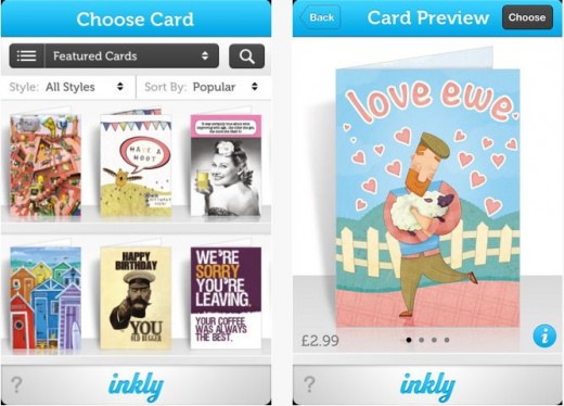 Inkly: 不用去商店不用去邮局 用手机发送手写贺卡