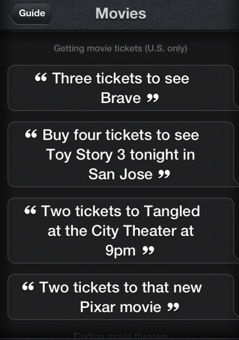 即将到来的iOS 6.1将允许用户通过Siri买电影票