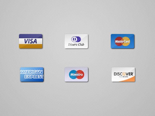 credit cards icons psd