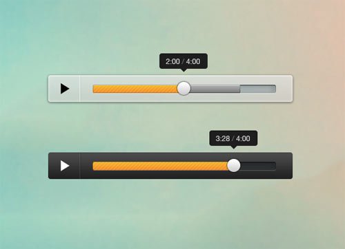 mini audio player free psd