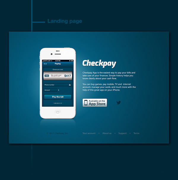 Checkpay App应用手机界面设计