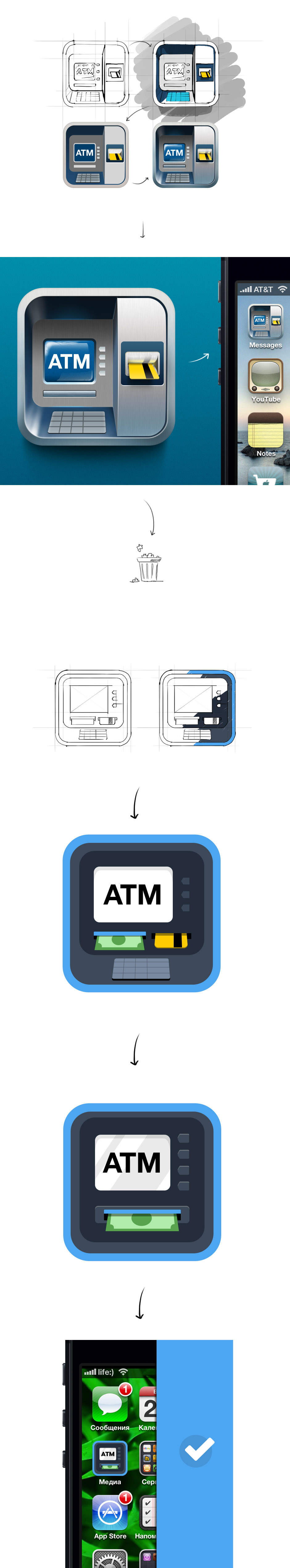 ATM图标设计制作过程