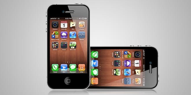 Photoshop创建iPhone 4S手机