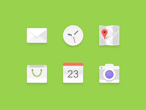 Android Set Flat Icon