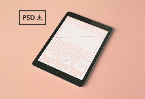 instantShift - Beautiful iPad Mockup PSD Designs