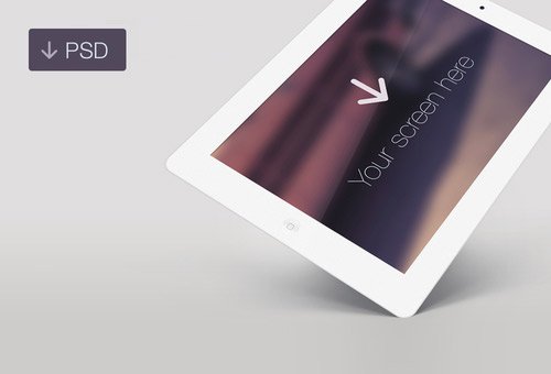 instantShift - Beautiful iPad Mockup PSD Designs