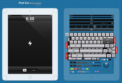 instantShift - Beautiful iPad Mockup PSD Designs