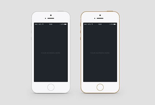 instantShift - Beautiful iPhone Mockup PSD Designs