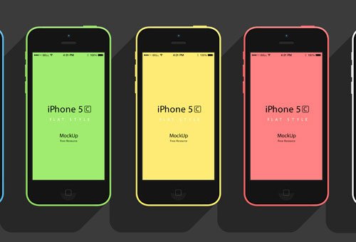 instantShift - Beautiful iPhone Mockup PSD Designs