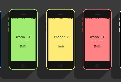 instantShift - Beautiful iPhone Mockup PSD Designs