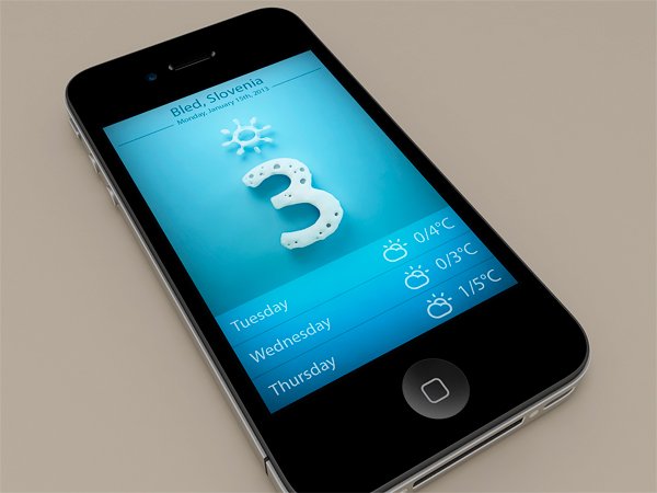 49个天气类App界面