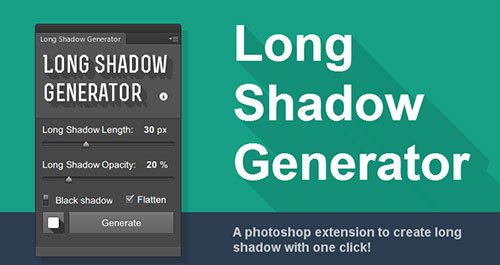 长阴影生成 Photoshop插件