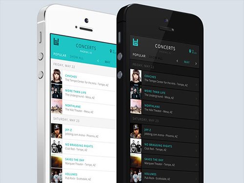 music concert app ui design interface ui设计
