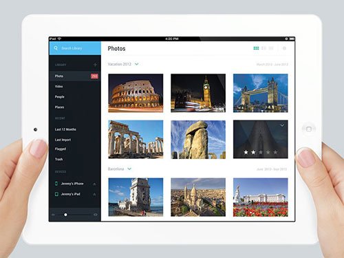 personal photo app ipad ui设计