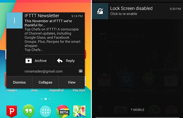 Android notifications