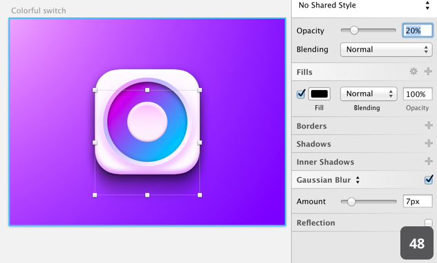 设计师新宠！教你利用sketch创建彩色开关（下）