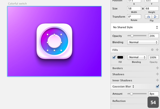 设计师新宠！教你利用sketch创建彩色开关（下）