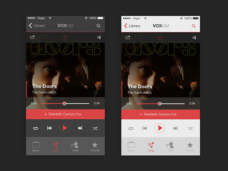 30个音乐类App界面设计