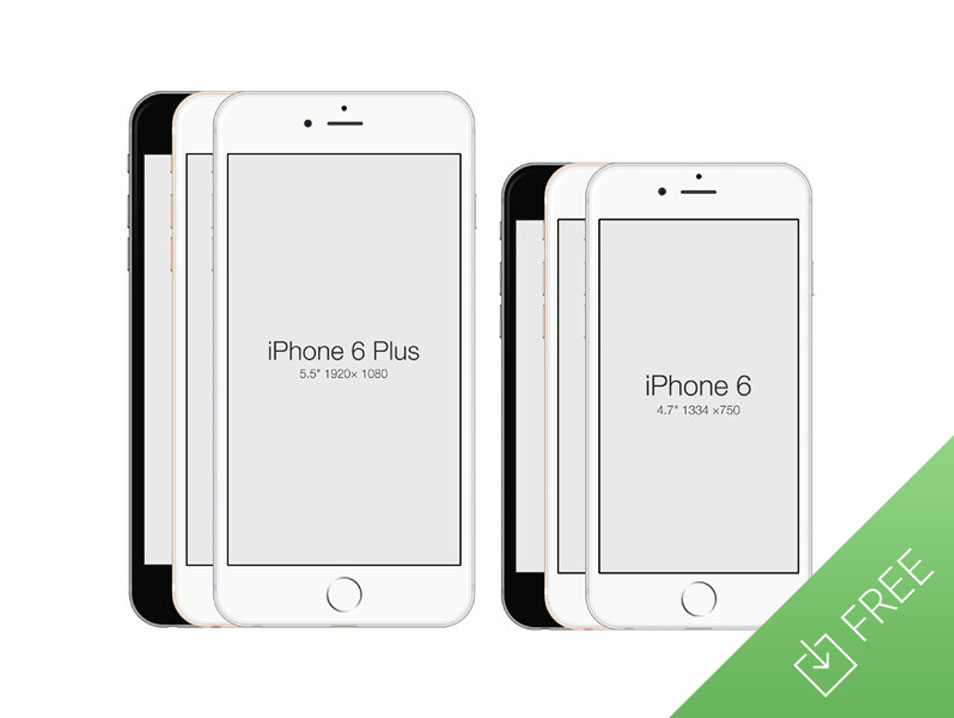 iPhone 6 &iPhone6 plus免费模版下载