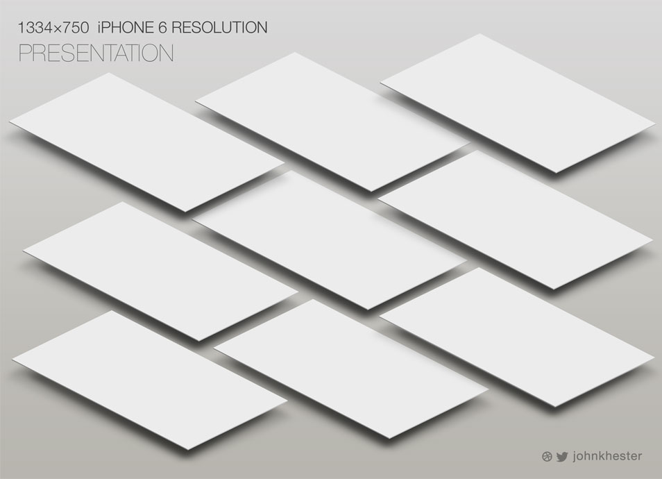 iPhone 6 &iPhone6 plus免费模版下载