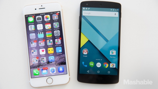 iOS 8 vs. Android 5.0：功能相同，区别却更加明显