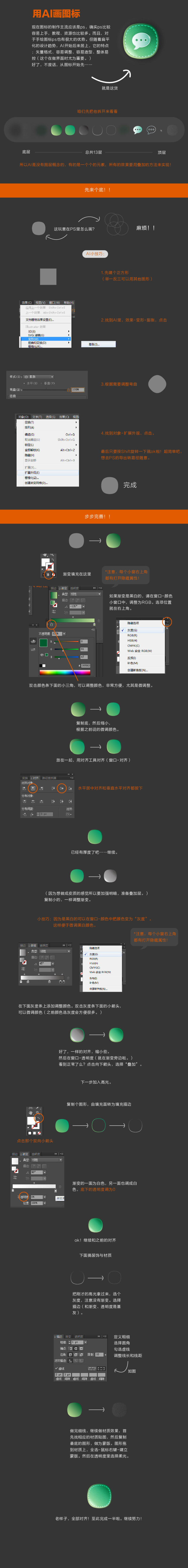 使用AI绘制皮质短信图标