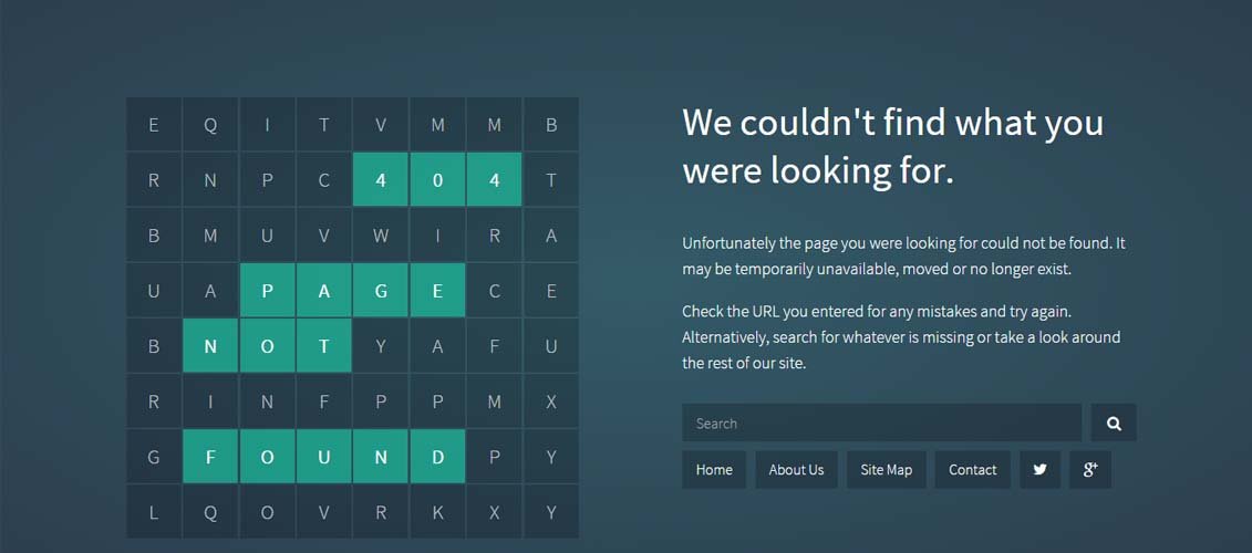 Wordsearch-Responsive-404-Error-Pack