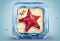 Cinema 4D创建一个设计精美的3D海星图标