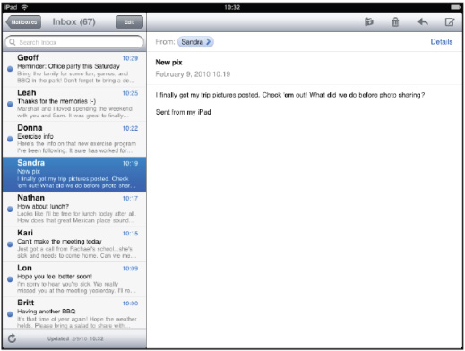 iPad 版 Mail 