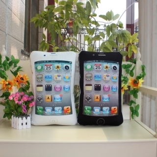 iPhone靠垫抱枕靠枕 创意苹果手机抱枕 iPhone4s枕头创意生日礼物
