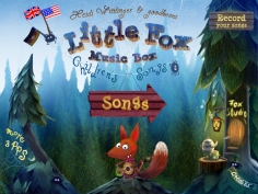 小狐狸音乐盒儿童歌曲iPad应用界面设计