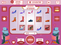 Girly Slot game UI design