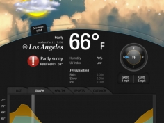 Accu天气iPad版界面设计