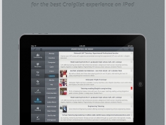 Craigslist Premium iPad UI design