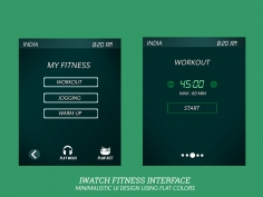 i-Watch Fitness手表界面